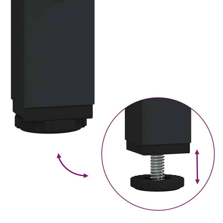 Badkamermeubelset met lade 3 pcs Zwart eiken 65 x 33 x 60 cm