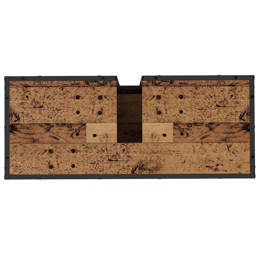 Badkamermeubelset 4 pcs Oud hout 80 x 33 x 60 cm Bewerkt hout