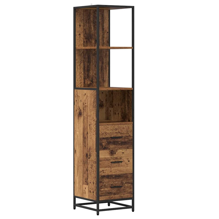 Badkamermeubelset 3 Pcs 80 X 33 X 60 Cm Bewerkt Hout Oud hout