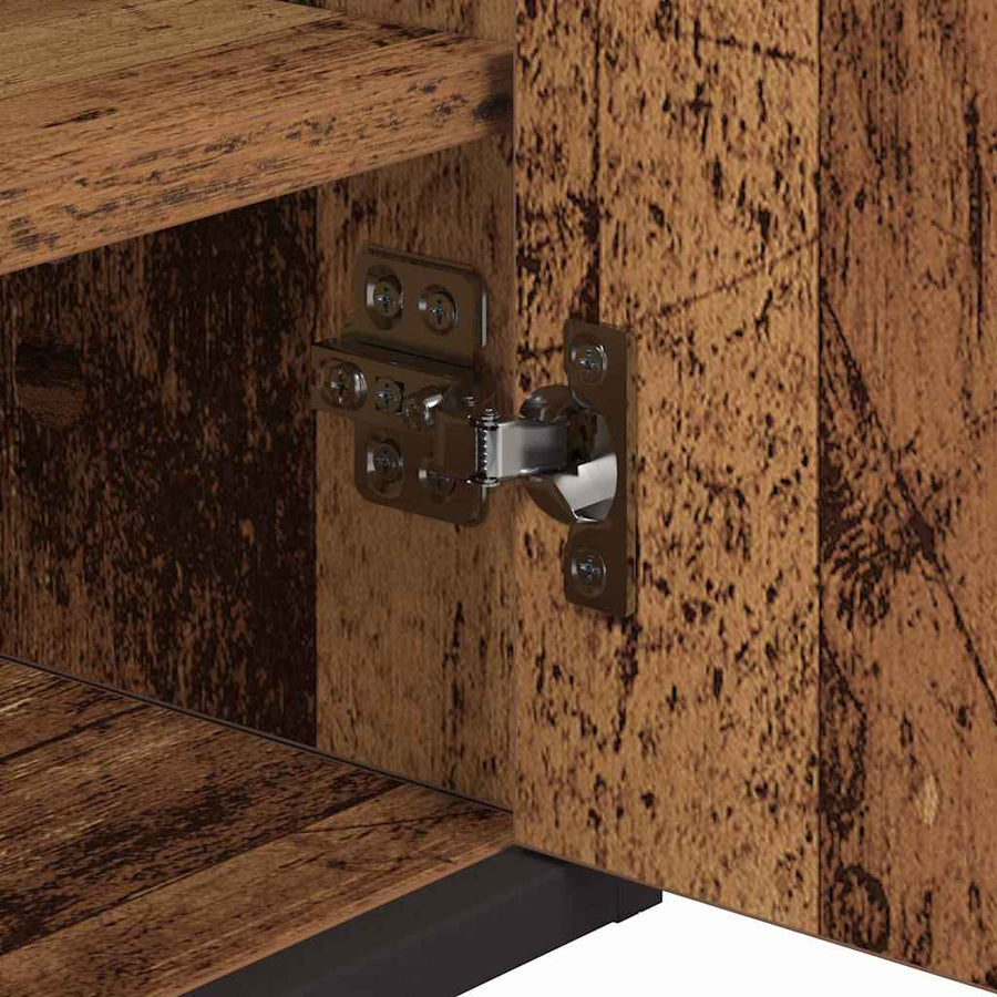 Badkamermeubelset 3 pcs Oud hout 90 x 33 x 60 cm Bewerkt hout