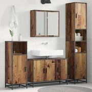 Badkamermeubelset 90x33x60 cm oud hout