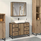 Bathroom Vanity Set 2 Pcs Artisanal Oak Engineered Wood