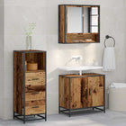 Badkamermeubelset 65x33x60 cm oud hout