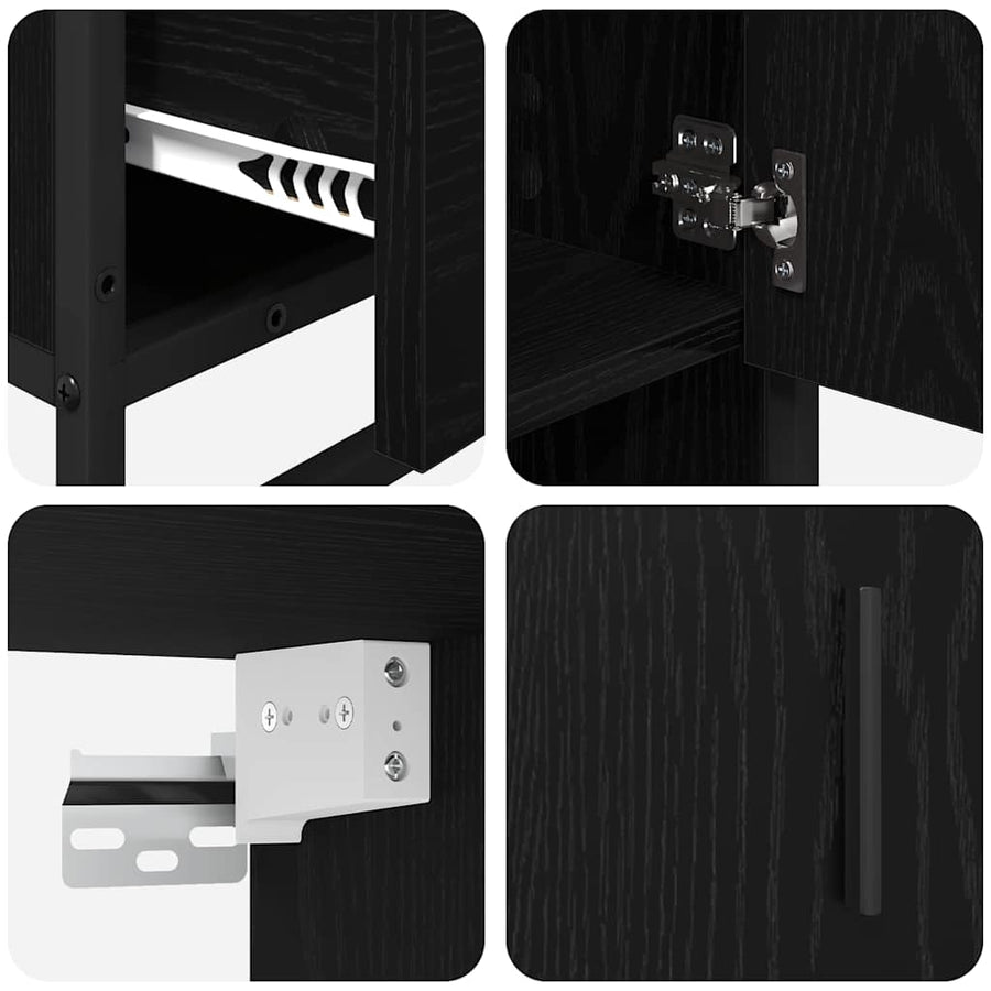 Badkamermeubelset 3 pcs Oud hout 90 x 33 x 60 cm Bewerkt hout