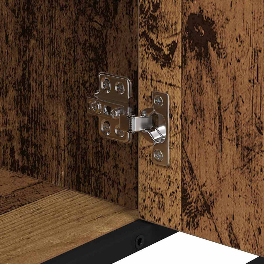 Badkamermeubelset 2 pcs Oud hout 80 x 33 x 60 cm Bewerkt hout