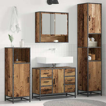 Badkamermeubelset Met Lade 3 Pcs 35 X 37.5 X 188.5 Cm Oud hout