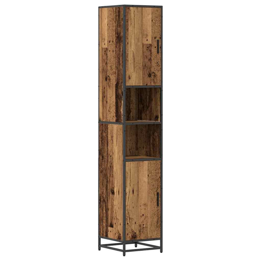 Badkamermeubelset Met Lade 3 Pcs 35 X 37.5 X 188.5 Cm Oud hout