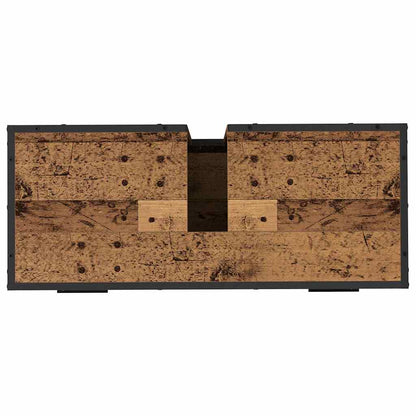 Badkamermeubelset Met Lade 3 Pcs 35 X 37.5 X 188.5 Cm Oud hout