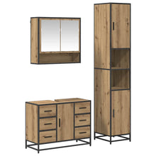 Badkamermeubelset Met Lade 3 Pcs Artisanaal Eikenkleurig