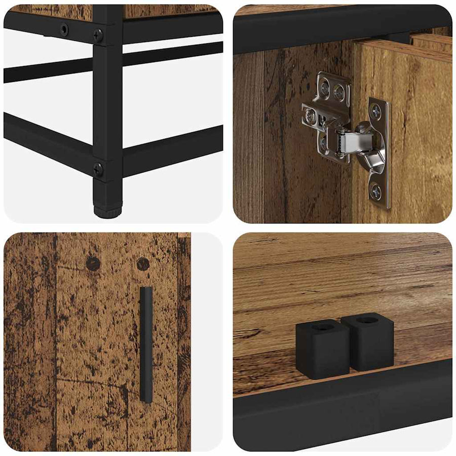 TV Eenheden 2 pcs Oud Hout 240 x 35 x 41 cm Bewerkt hout