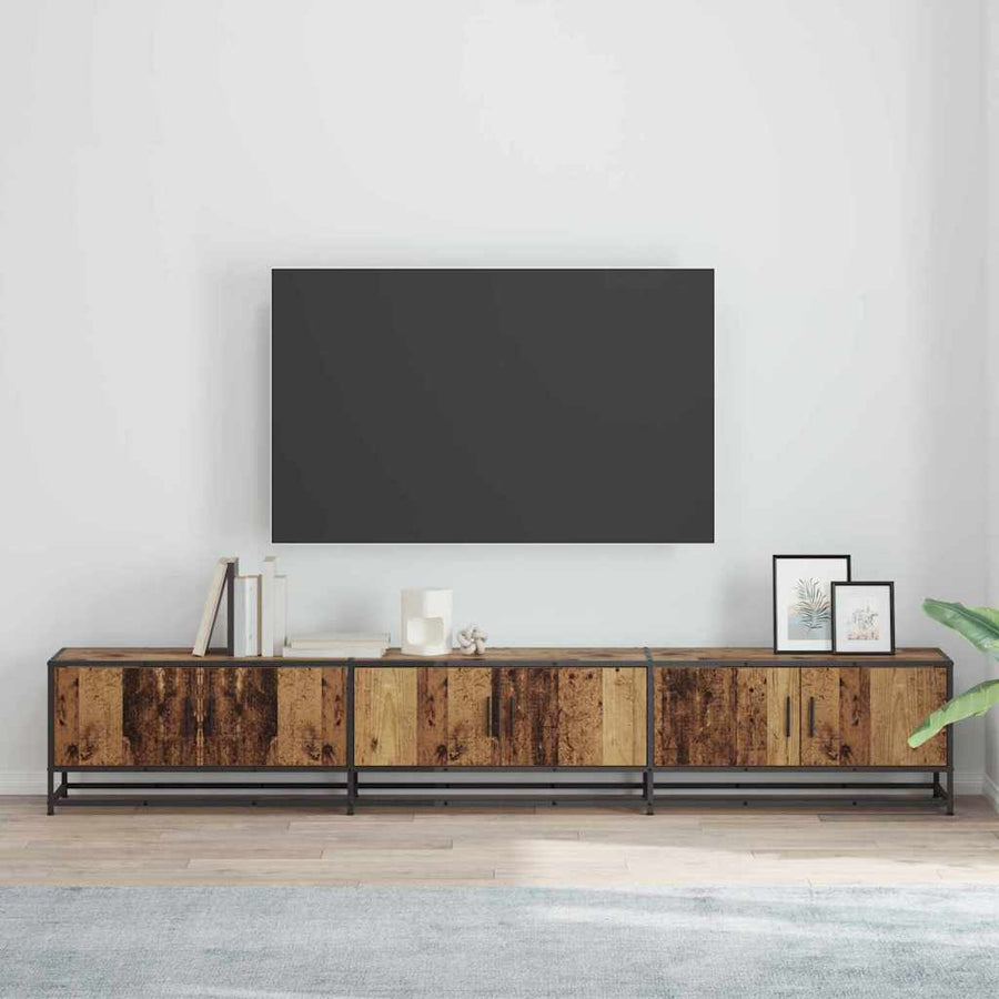 TV Eenheden 2 pcs Oud Hout 240 x 35 x 41 cm Bewerkt hout