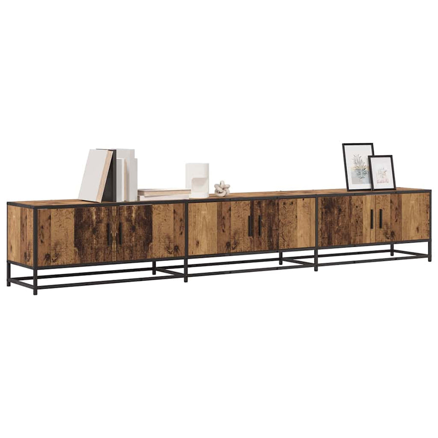 TV Eenheden 2 pcs Oud Hout 240 x 35 x 41 cm Bewerkt hout