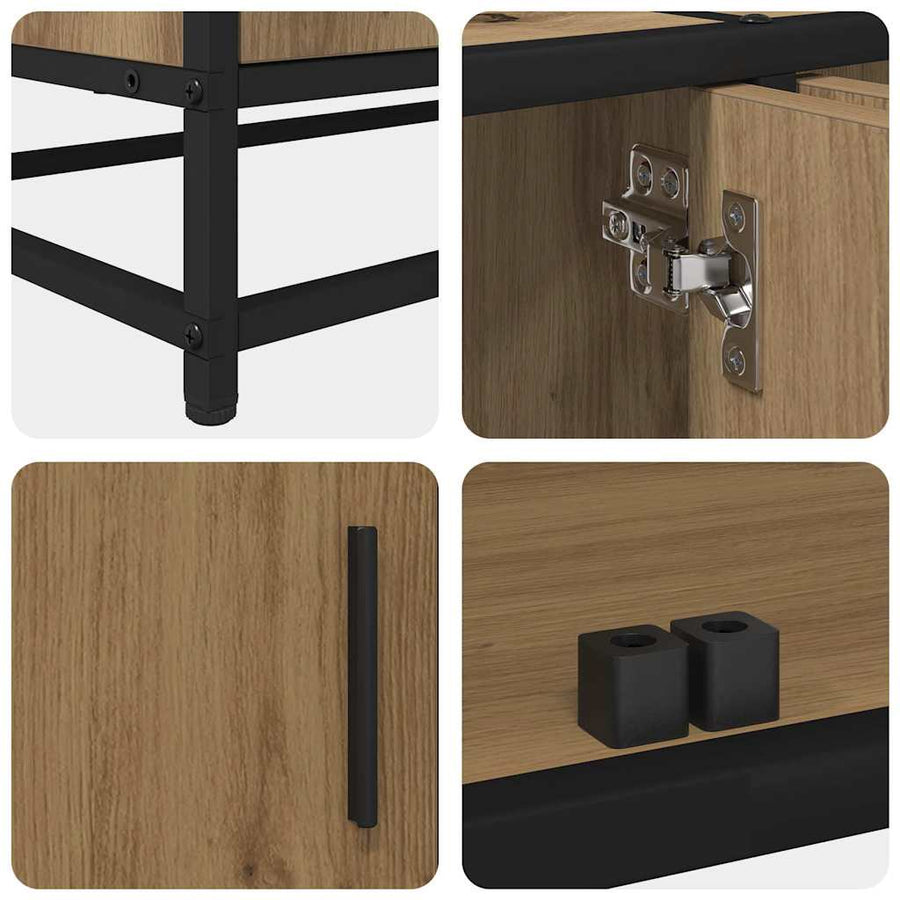 Tv Eenheden 2 Pcs Artisan Eiken 240 X 35 X 41 Cm Bewerkt Hout 240 cm