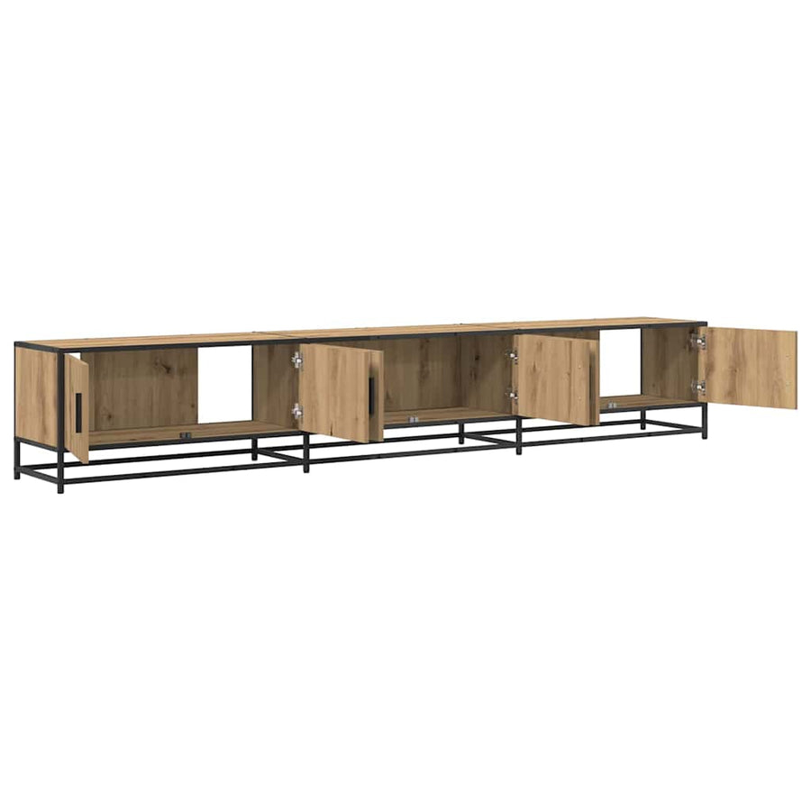 Tv Eenheden 2 Pcs Artisan Eiken 240 X 35 X 41 Cm Bewerkt Hout 240 cm