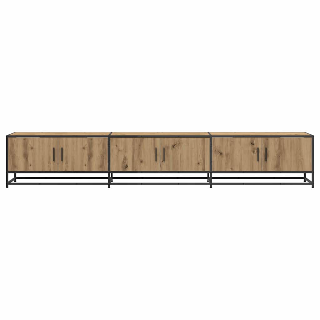 Tv Eenheden 2 Pcs Artisan Eiken 240 X 35 X 41 Cm Bewerkt Hout 240 cm