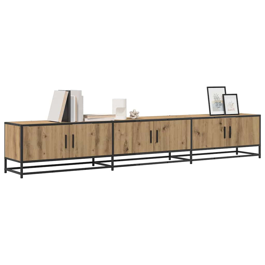 Tv Eenheden 2 Pcs Artisan Eiken 240 X 35 X 41 Cm Bewerkt Hout 240 cm
