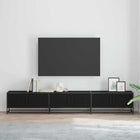 TV Units 2 pcs Black Oak 240 x 35 x 41 cm Engineered Wood