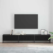 Tv-meubel 240x35x41 cm zwart eiken