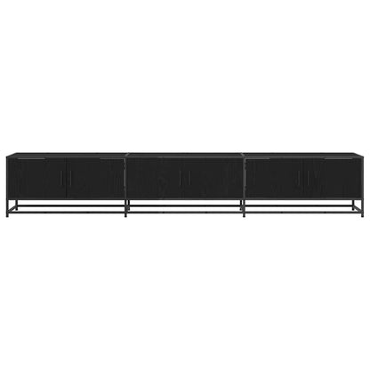 TV-kast Zwart eiken 240 x 35 x 41 cm Bewerkt hout