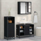 Bathroom Furniture Set with Drawer 3 pcs Old Wood Engineered wood