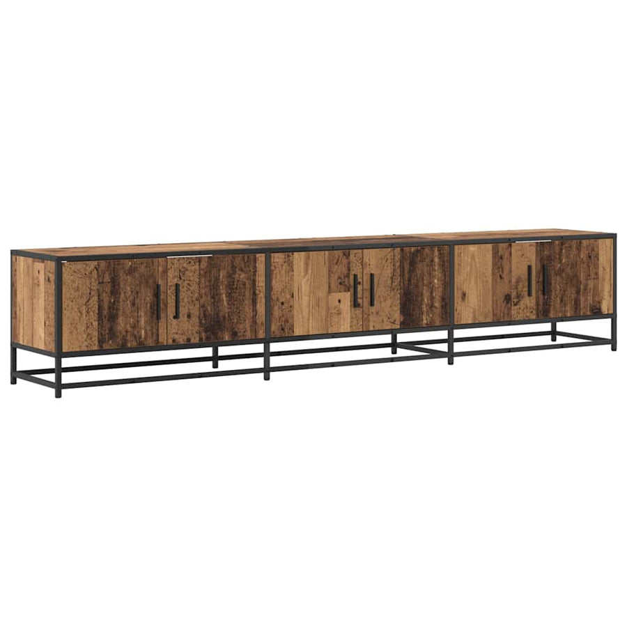 TV-kast Oud hout 210 x 35 x 41 cm Bewerkt hout