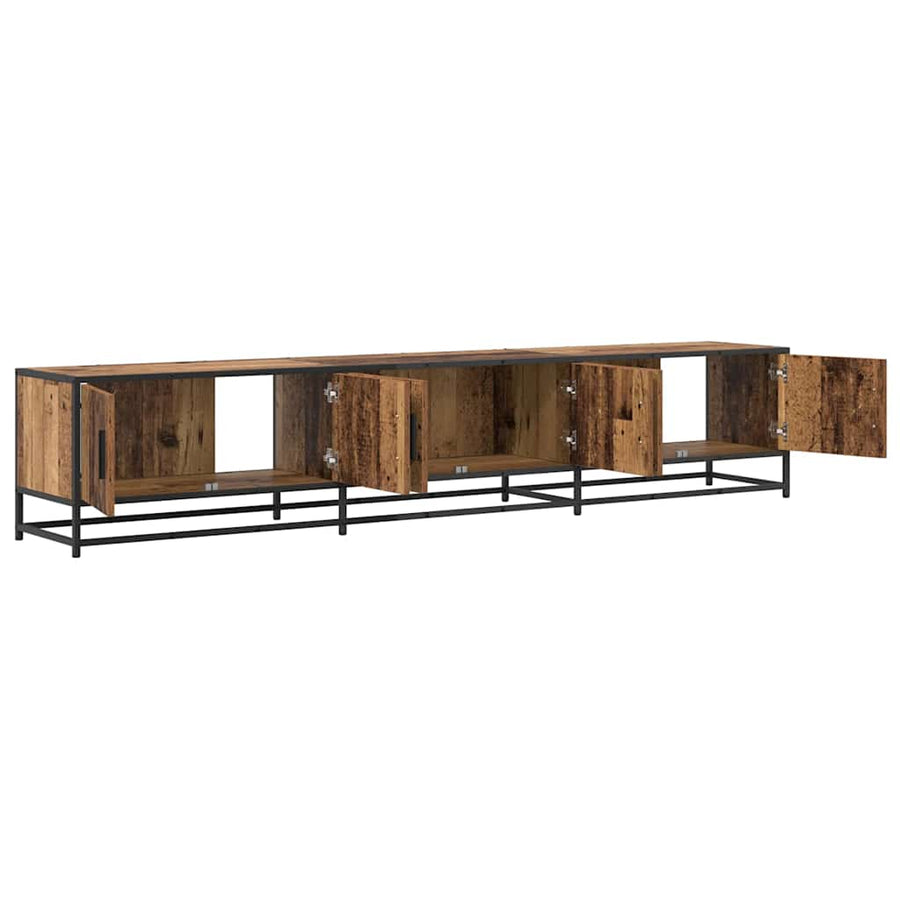 TV-kast Oud hout 210 x 35 x 41 cm Bewerkt hout