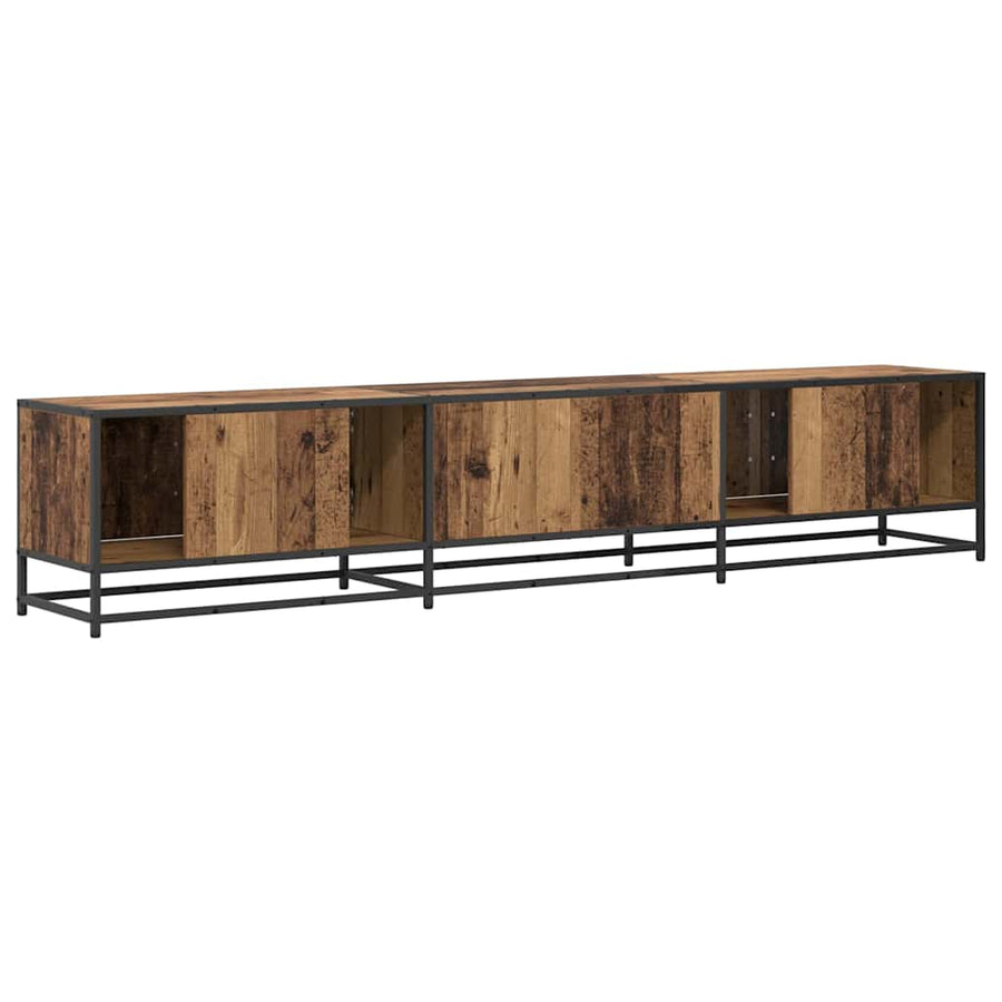 TV-kast Oud hout 210 x 35 x 41 cm Bewerkt hout