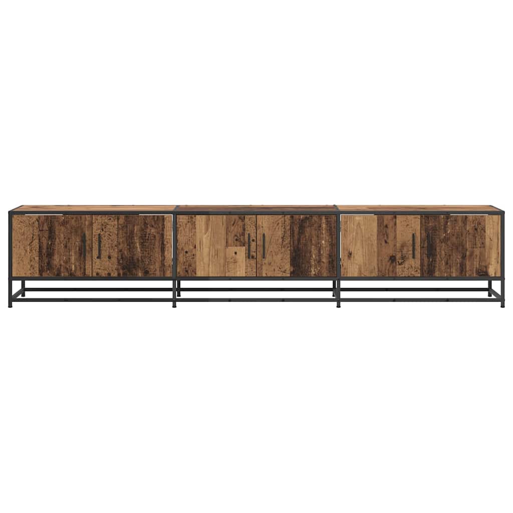 TV-kast Oud hout 210 x 35 x 41 cm Bewerkt hout