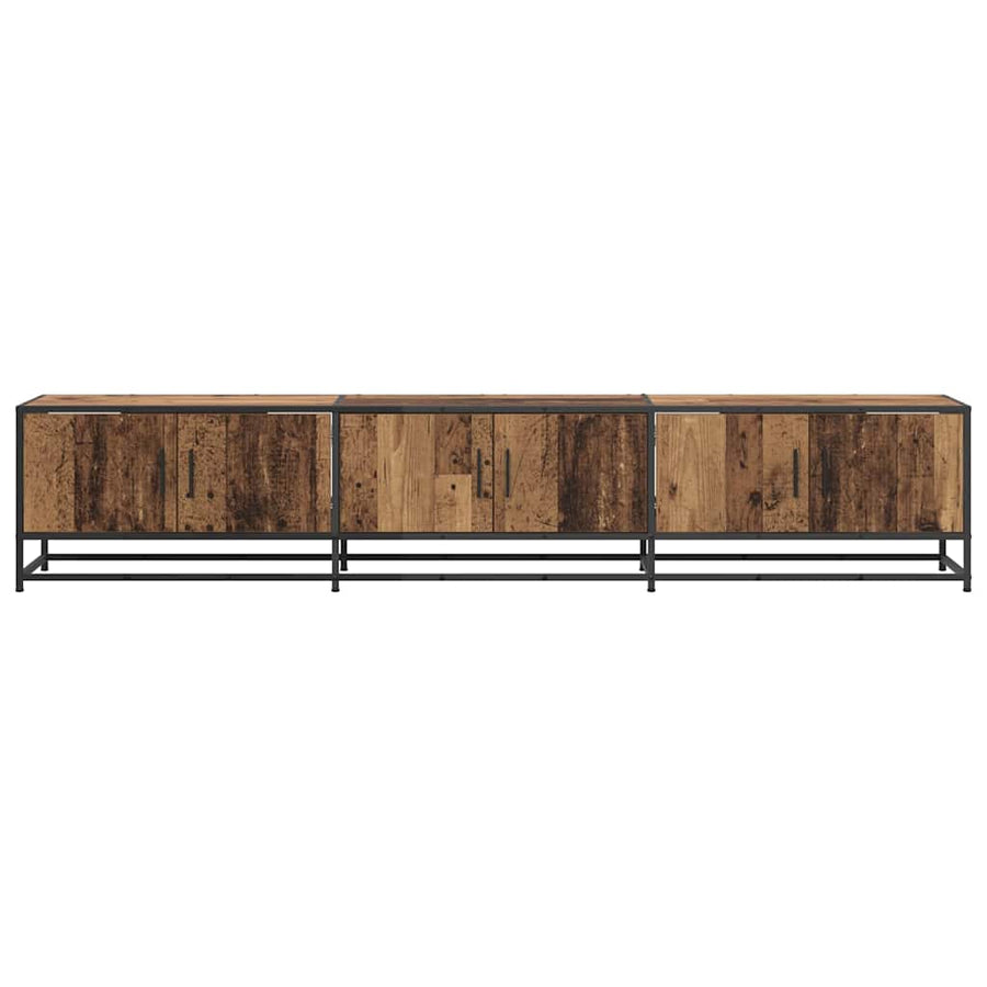 TV-kast Oud hout 210 x 35 x 41 cm Bewerkt hout