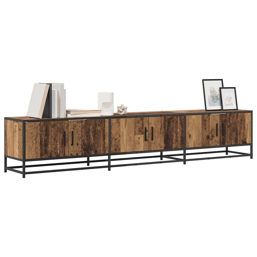 TV-kast Oud hout 210 x 35 x 41 cm Bewerkt hout