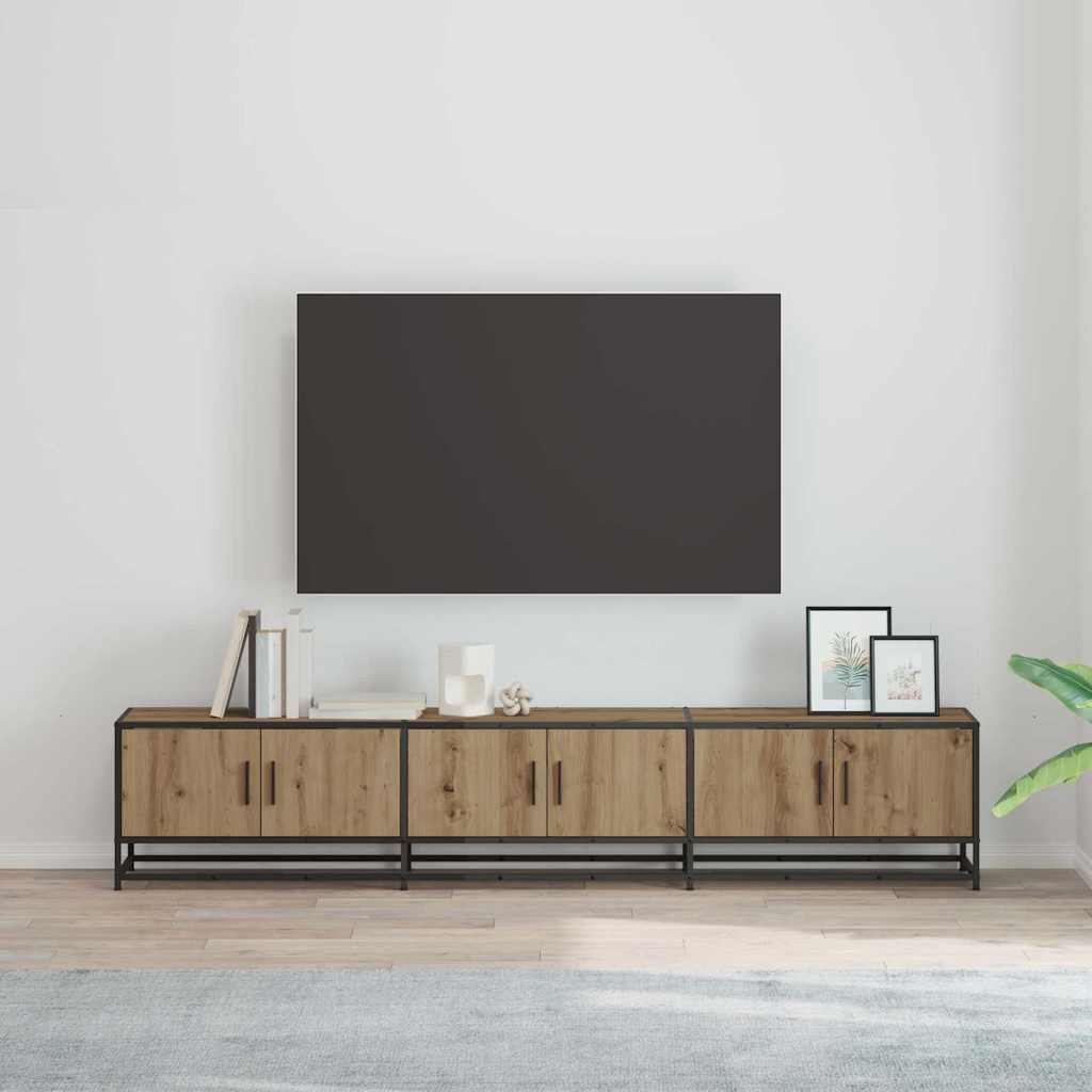Tv Eenheden 2 Pcs Artisan Eiken 210 X 35 X 41 Cm Bewerkt Hout 210 cm