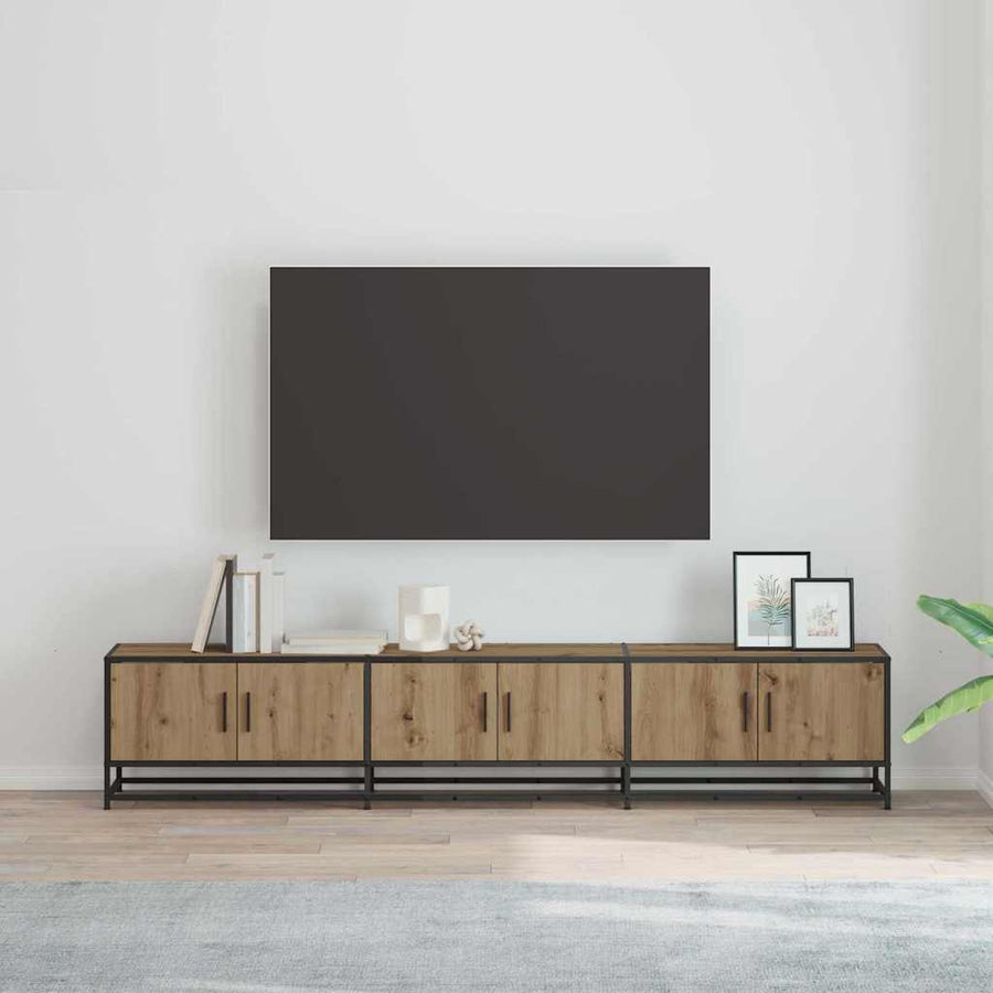 Tv Eenheden 2 Pcs Artisan Eiken 210 X 35 X 41 Cm Bewerkt Hout 210 cm