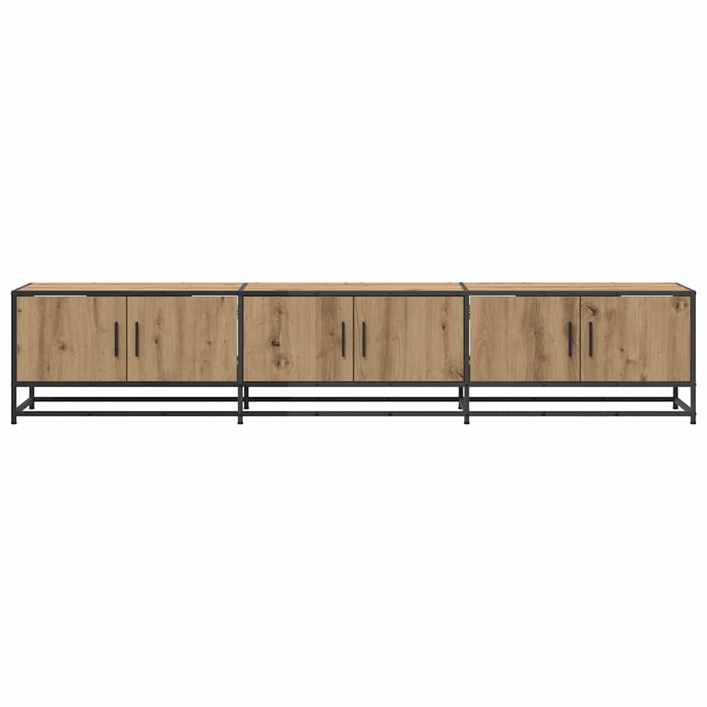 Tv Eenheden 2 Pcs Artisan Eiken 210 X 35 X 41 Cm Bewerkt Hout 210 cm