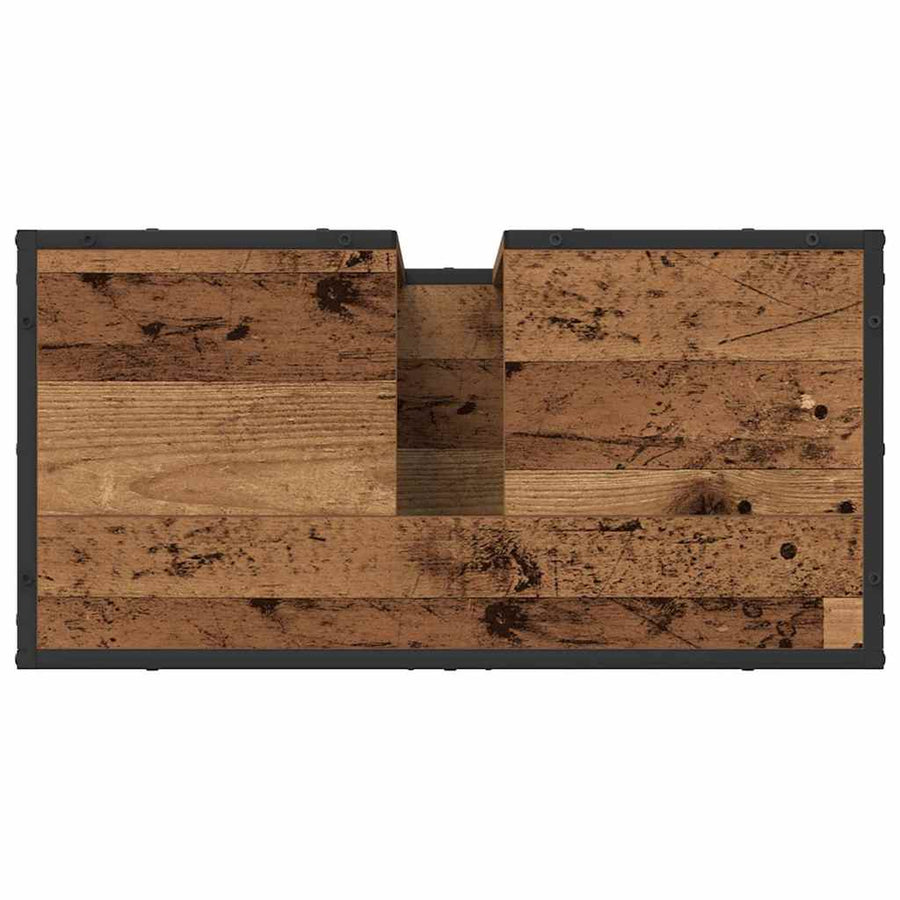 Badkamermeubelset 4 pcs Oud hout 65 x 33 x 60 cm Bewerkt hout