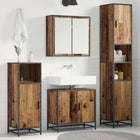 Badkamermeubelset 3-delig bewerkt hout oud hout 65x33x60 cm