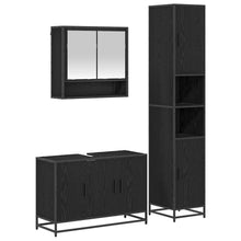 Badkamermeubelset met plank 3 pcs Oud Hout Bewerkt hout