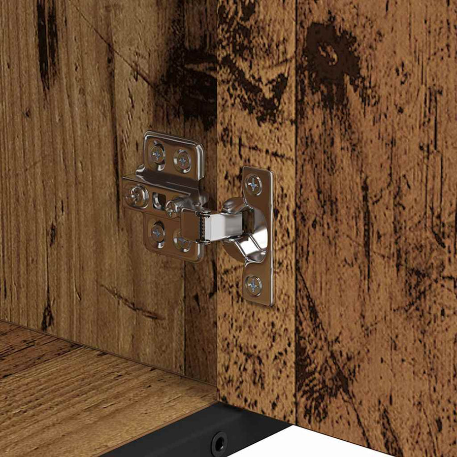 Badkamermeubelset 3 pcs Oud hout 80 x 33 x 60 cm Bewerkt hout