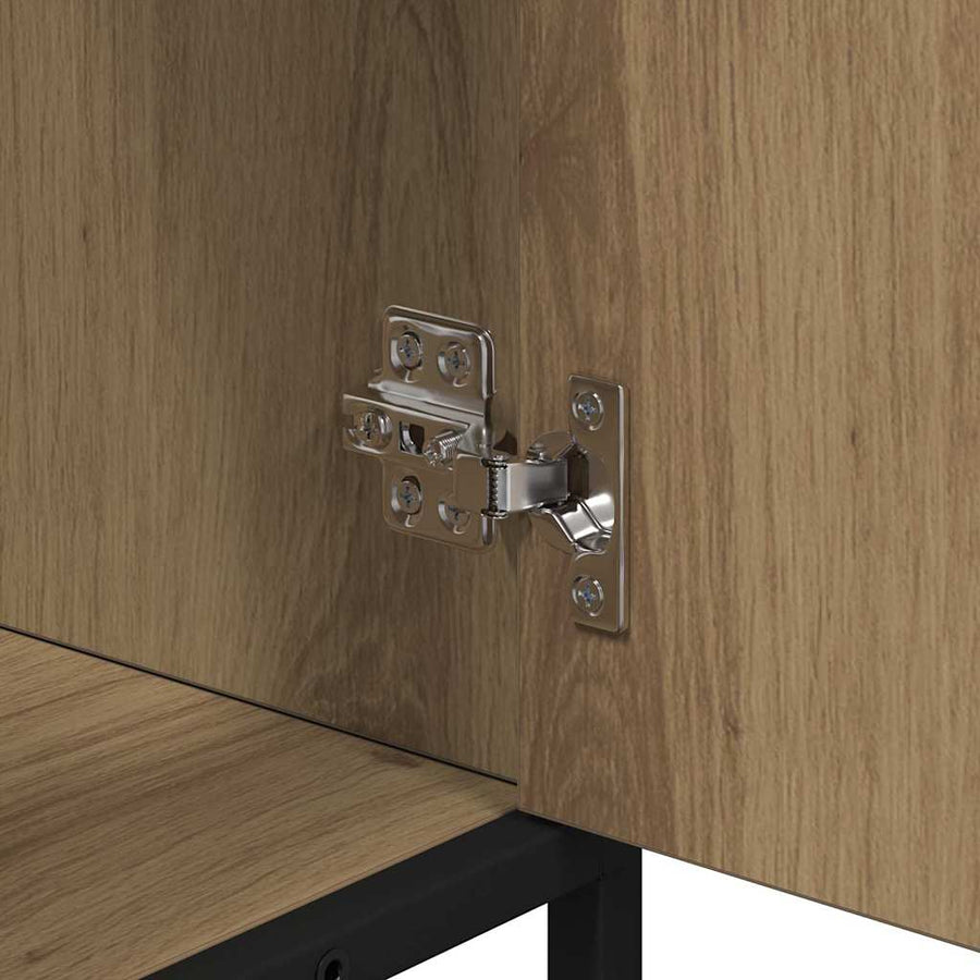 Badkamermeubelset met lade 2 pcs Artisan Eiken Bewerkt hout