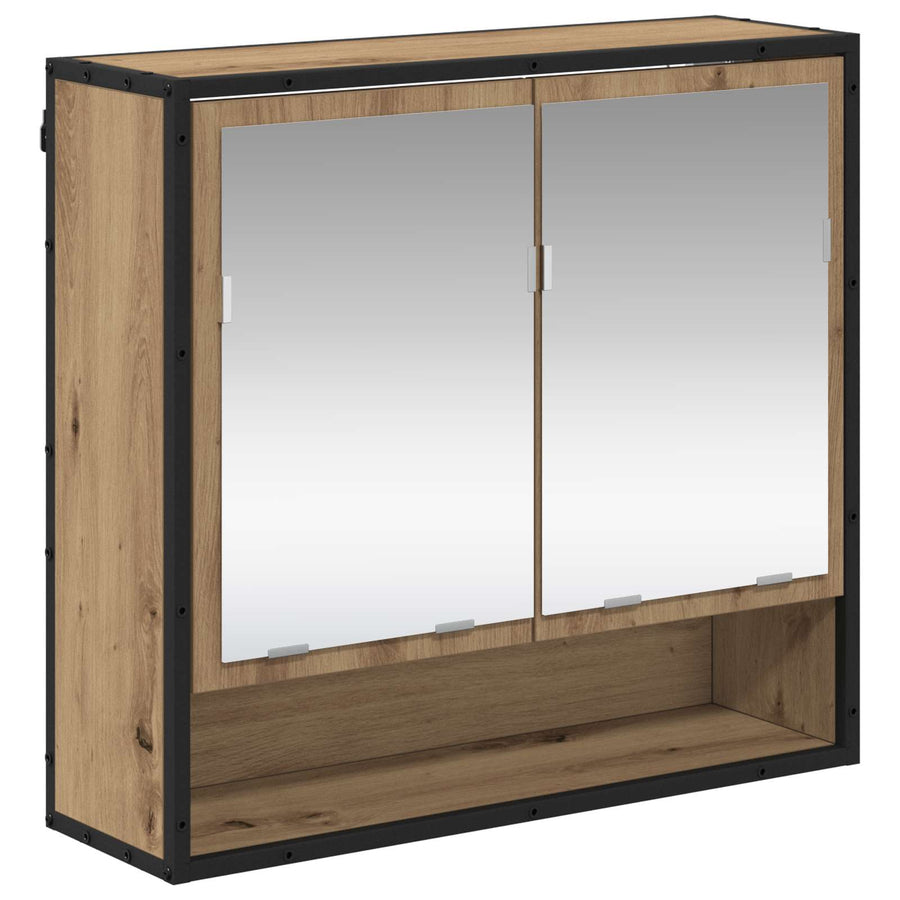 Badkamermeubelset met lade 3 pcs Artisan Eiken Bewerkt hout