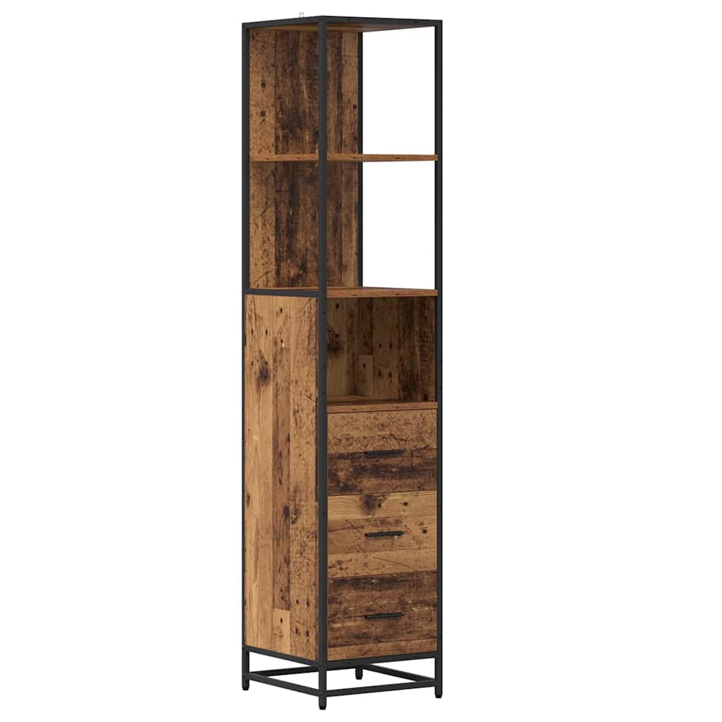 Badkamermeubelset 4 Pcs 80 X 33 X 60 Cm Bewerkt Hout Oud hout
