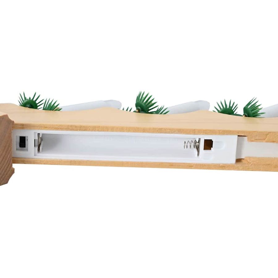 Kerst Kaars Brug 3 st 7 LED's Warmwit 39.5 x 5 x 29 cm