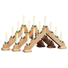 Kerst Kaars Brug 3 st 7 LED's Warmwit 39.5 x 5 x 29 cm