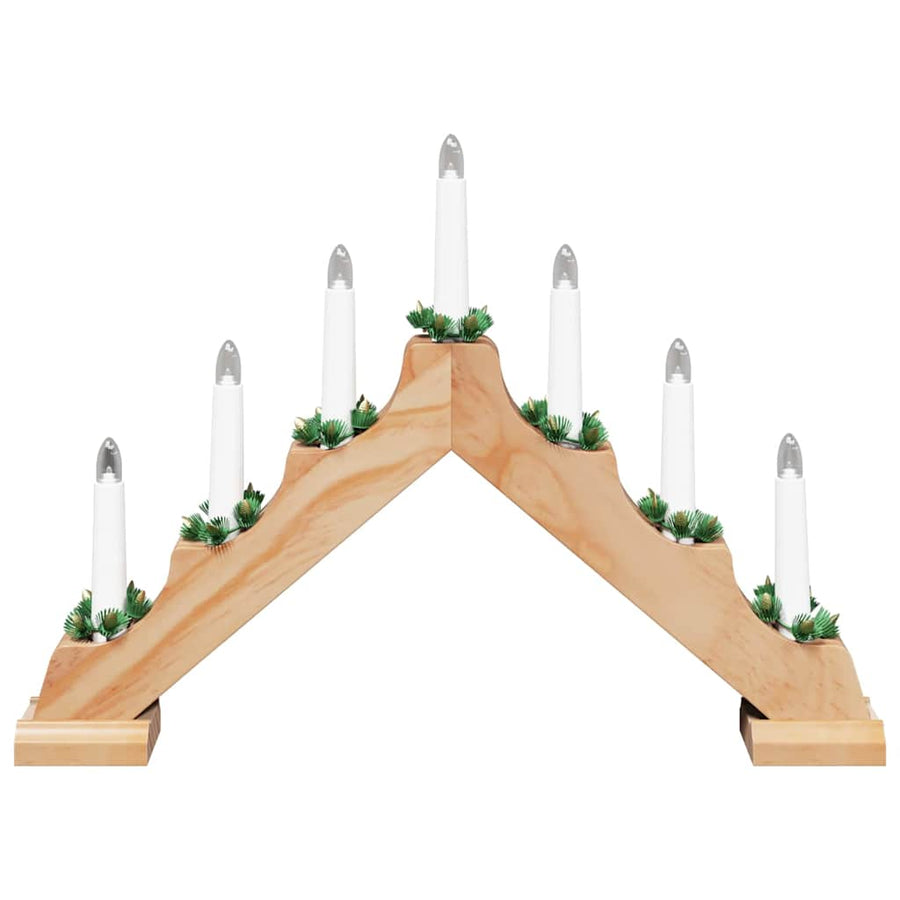 Kerst Kaars Brug 3 st 7 LED's Warmwit 39.5 x 5 x 29 cm
