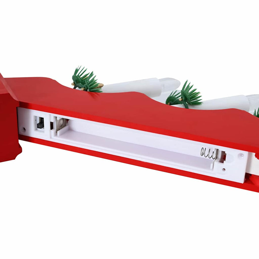 Kerst Kaars Brug 3 Pcs 39.5 X 5 X 29 Cm Massief Grenenhout 3