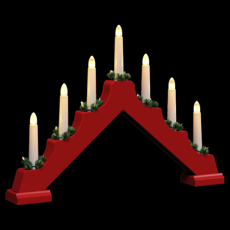 Kerst Kaars Brug 3 Pcs 39.5 X 5 X 29 Cm Massief Grenenhout 3