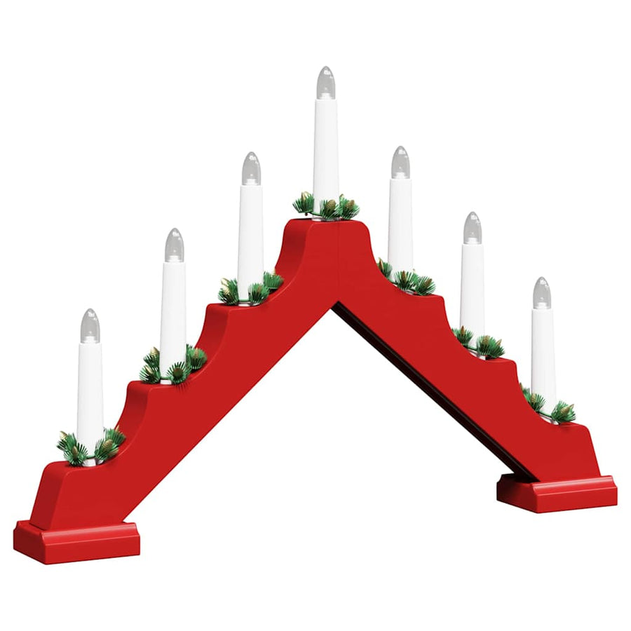 Kerst Kaars Brug 3 Pcs 39.5 X 5 X 29 Cm Massief Grenenhout 3