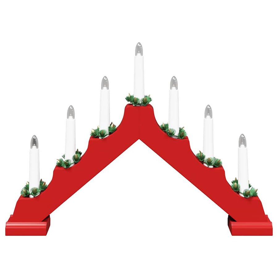 Kerst Kaars Brug 3 Pcs 39.5 X 5 X 29 Cm Massief Grenenhout 3