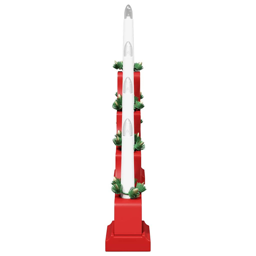 Kerst Kaars Brug 3 Pcs 39.5 X 5 X 29 Cm Massief Grenenhout 3