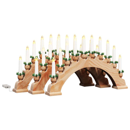Kerst Kaarsenboog met 10 LED Kaarsen 3 st LED's Warmwit