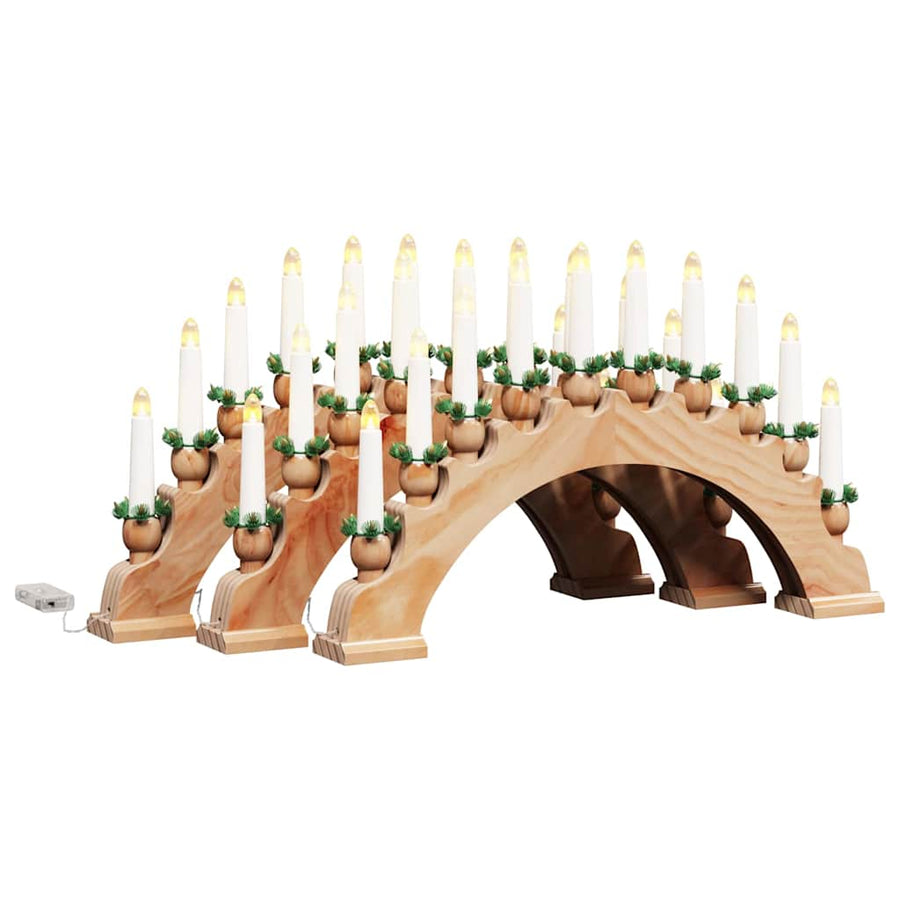 Kerst Kaarsenboog met 10 LED Kaarsen 3 st LED's Warmwit